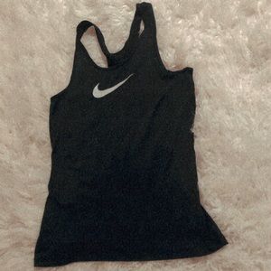 Navy Fitted Work-Out Top